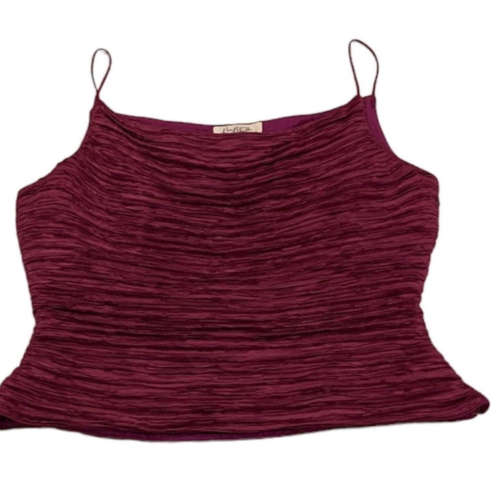 SOLD ***Couture Fitted Spaghetti Strap Dressy Tank